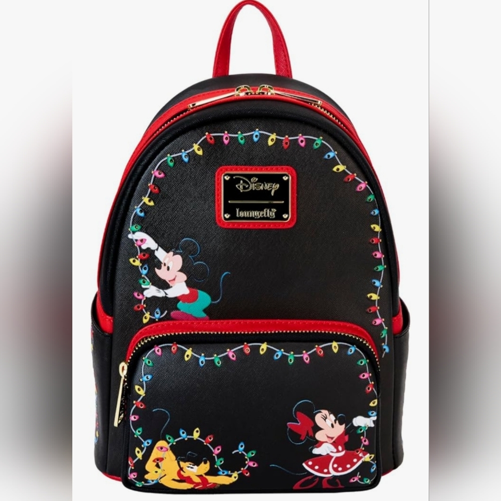 Loungefly Disney Mickey's Light Up Decorations Mini Backpack